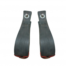 Black stained western style wooden stirrups